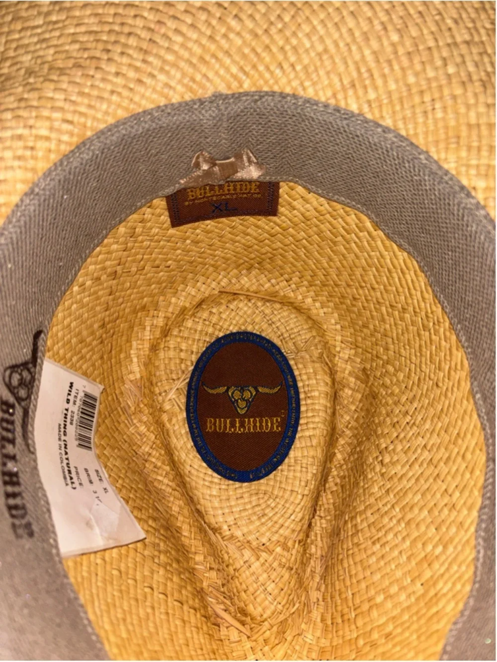 NEW Bullhide Montecarlo Coastal Cowgirl Panama Straw Embellished Hat size XL